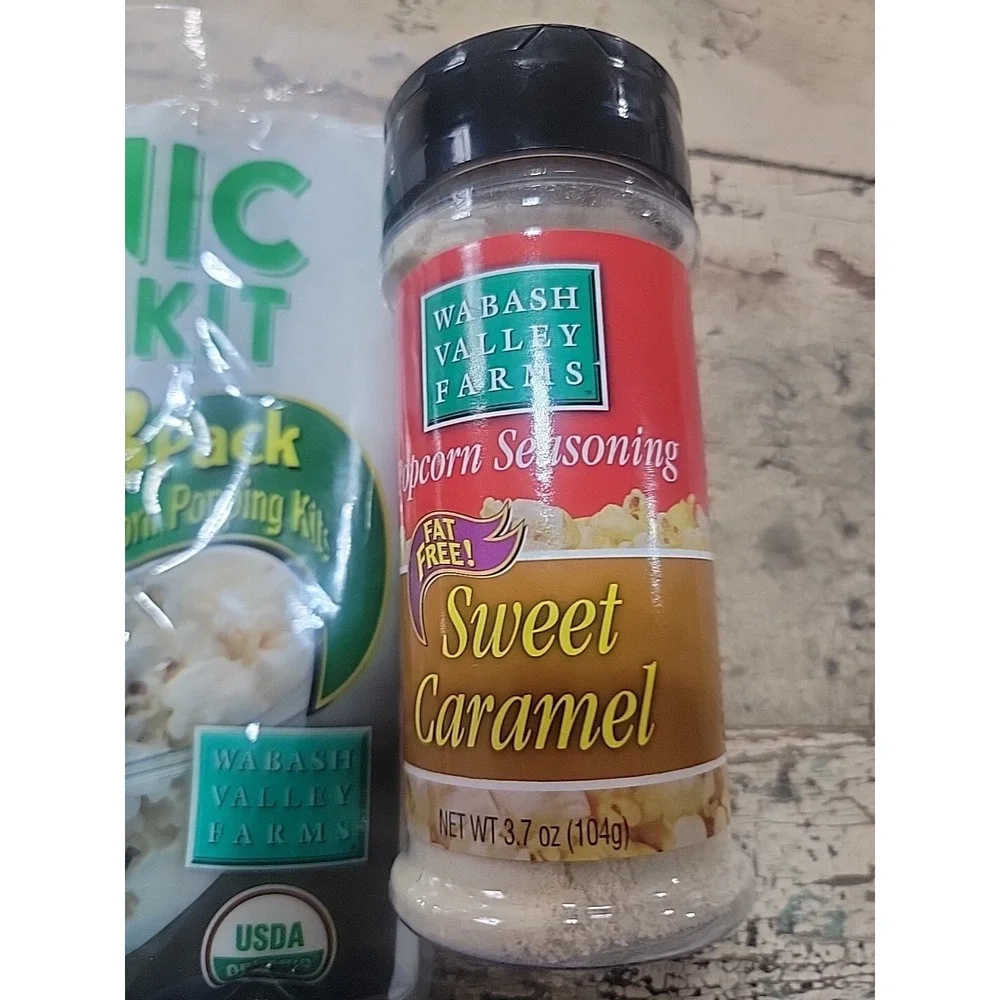 Sweet‎ Caramel Popcorn Seasoning And 3 Kits Wabash Valley Farms 4.4oz New